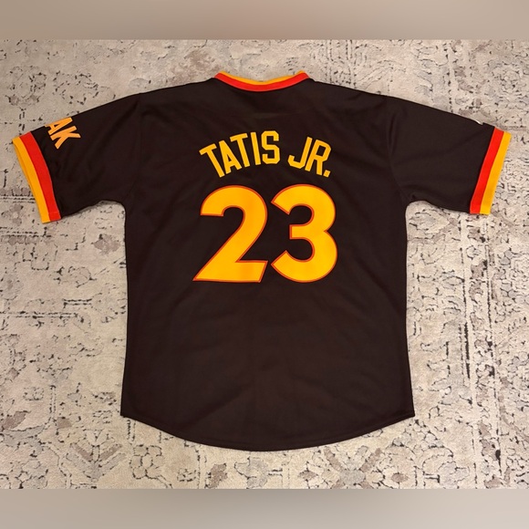 Majestic Cooperstown San Diego Padres Fernando Tatis Jr. #23 Jersey Men’s Sz: L - Picture 3 of 4